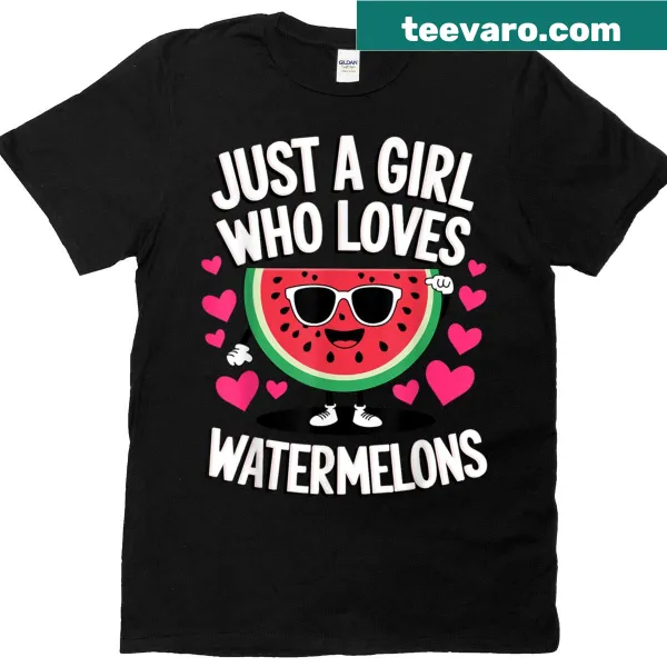 Humorous watermelon-themed T-shirt for women with playful design