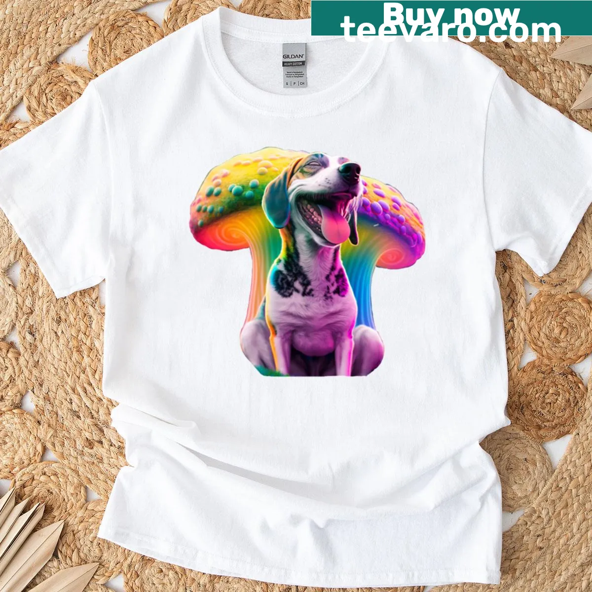 T-shirt with bold text saying Good Boy, celebrating dogs — on a men's t-shirt