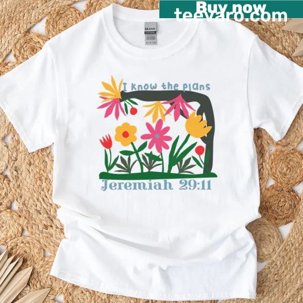 Jeremiah 29:11 Bible verse T-shirt design