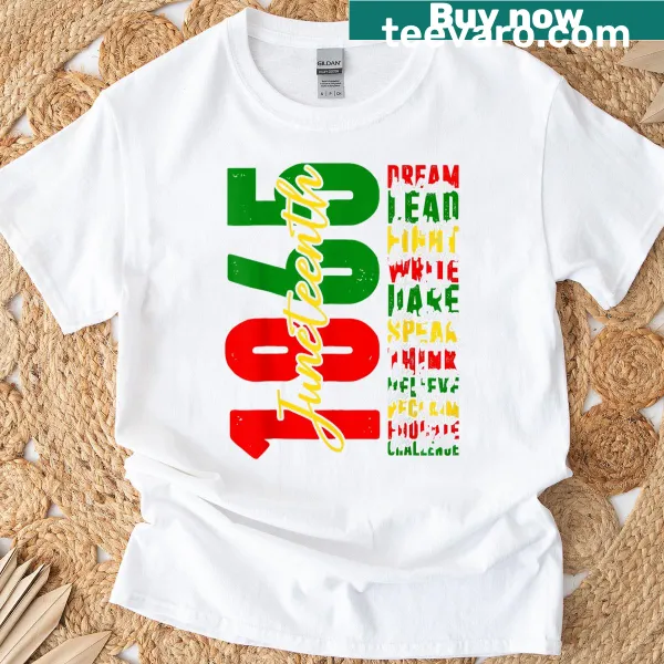 Inspirational T-shirt celebrating leaders and black history