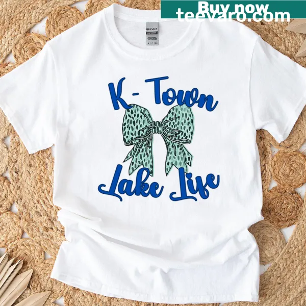 Preppy bow design with animal print for lake life lovers