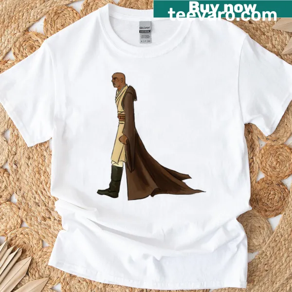 T-shirt featuring Mace Windu character graphic