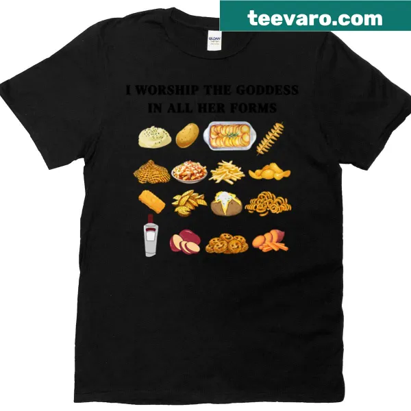 Funny graphic T-shirt for potato lovers