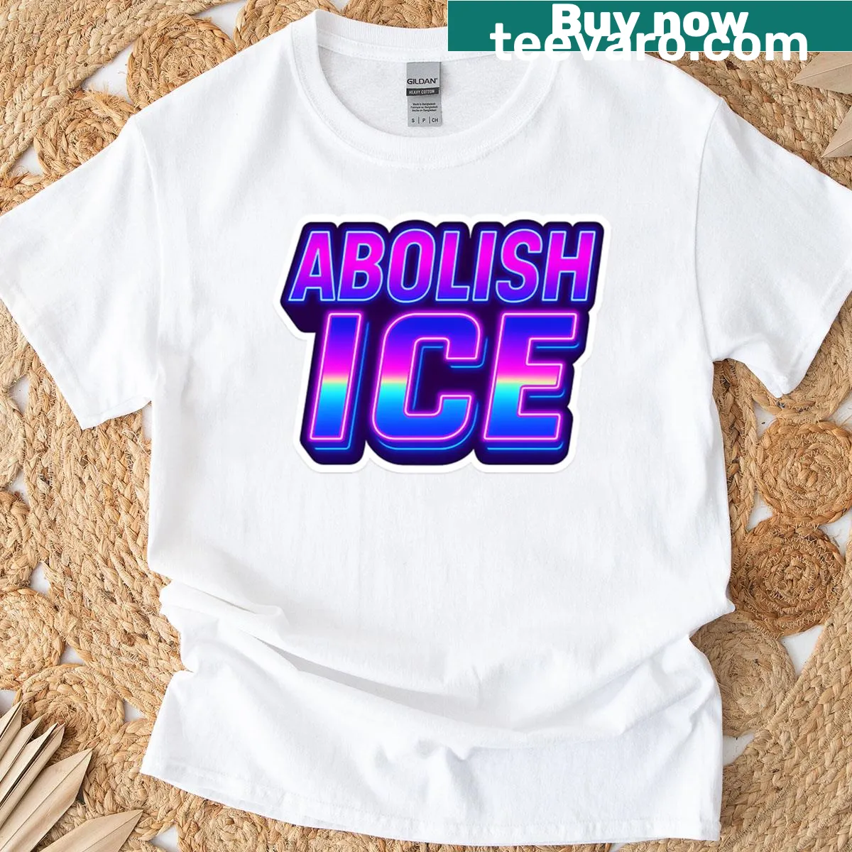 Humorous activism graphic t-shirt with bold text — on a men's t-shirt