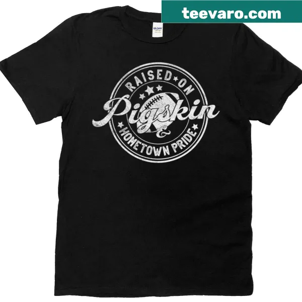 Hometown pride football graphic T-shirt with roots design