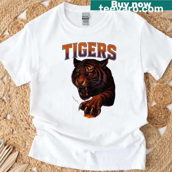 Throwback t-shirt featuring the Tigers name in a retro design