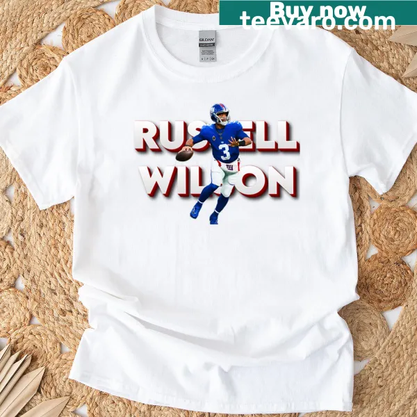 Fan T-shirt featuring Russell Wilson's name.