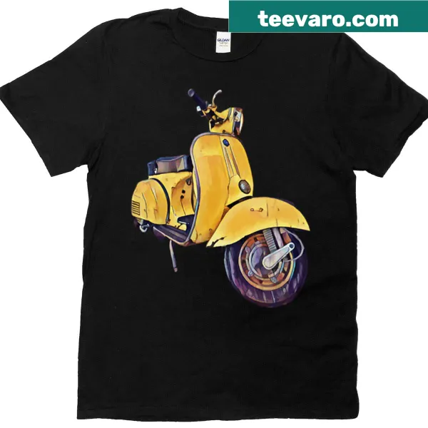 Cartoon T-shirt featuring a fun scooter design
