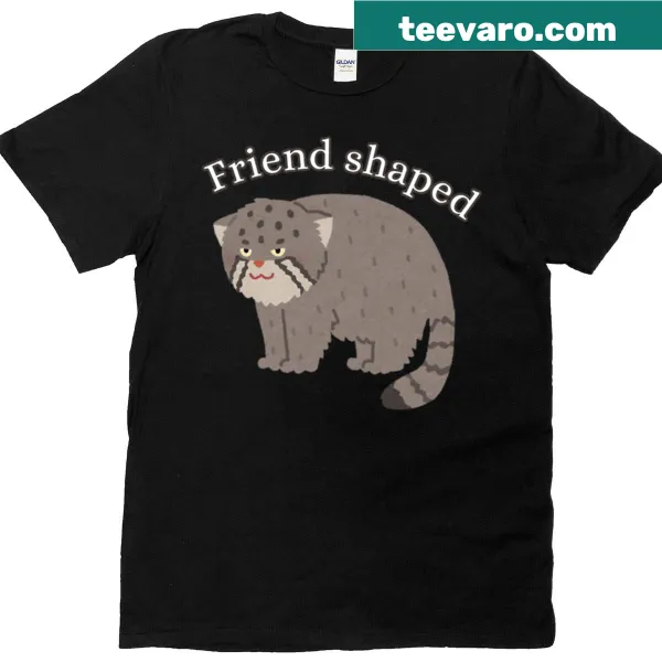 Funny Pallas cat cartoon graphic T-shirt