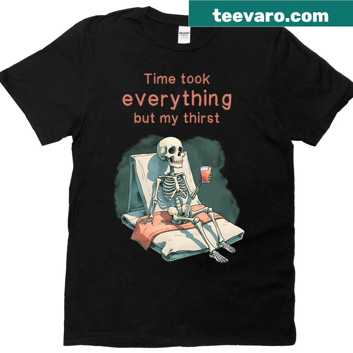 Funny saying about thirst on a T-shirt. — on a men's t-shirt