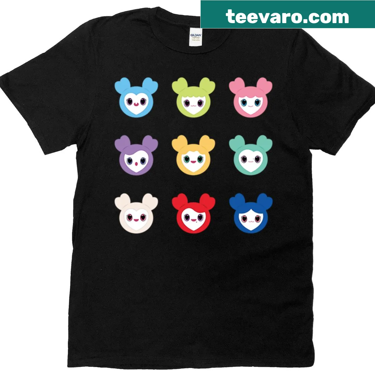 Whimsical t-shirt featuring playful illustrations — on a men's t-shirt