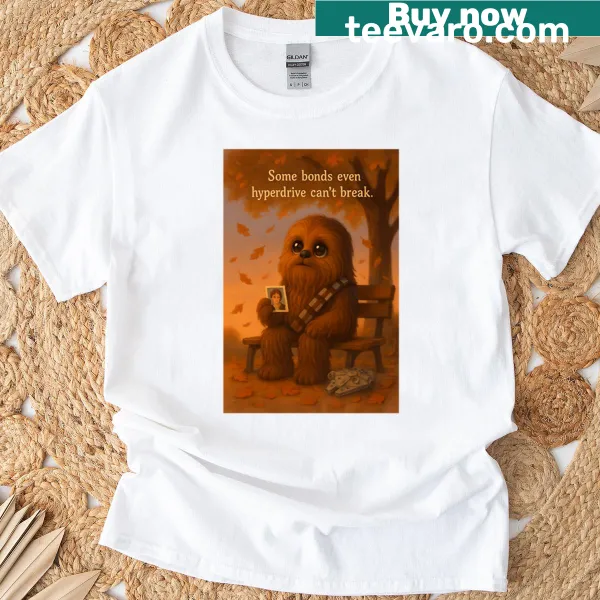 T-shirt honoring Wookiee bonds with sentimental graphic