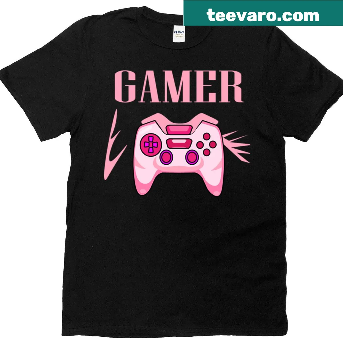 Illustration of a gamepad icon designed for gamers. — on a men's t-shirt