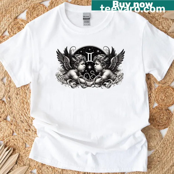 Bold Gemini zodiac sign design on a T-shirt