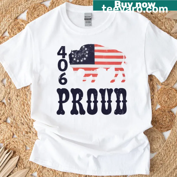 Patriotic text design on a t-shirt