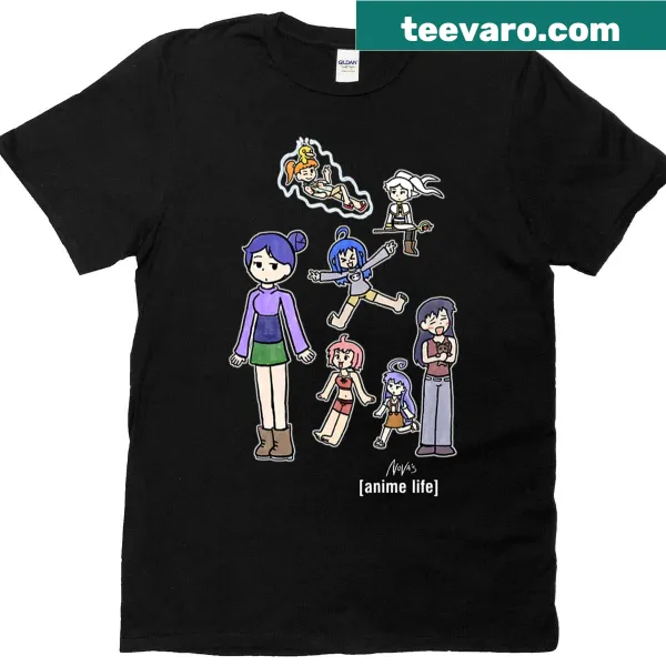 Anime-themed shirt with dynamic graphic design for fans