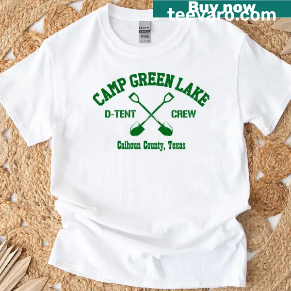 Camp Green Lake themed T-shirt with a playful graphic