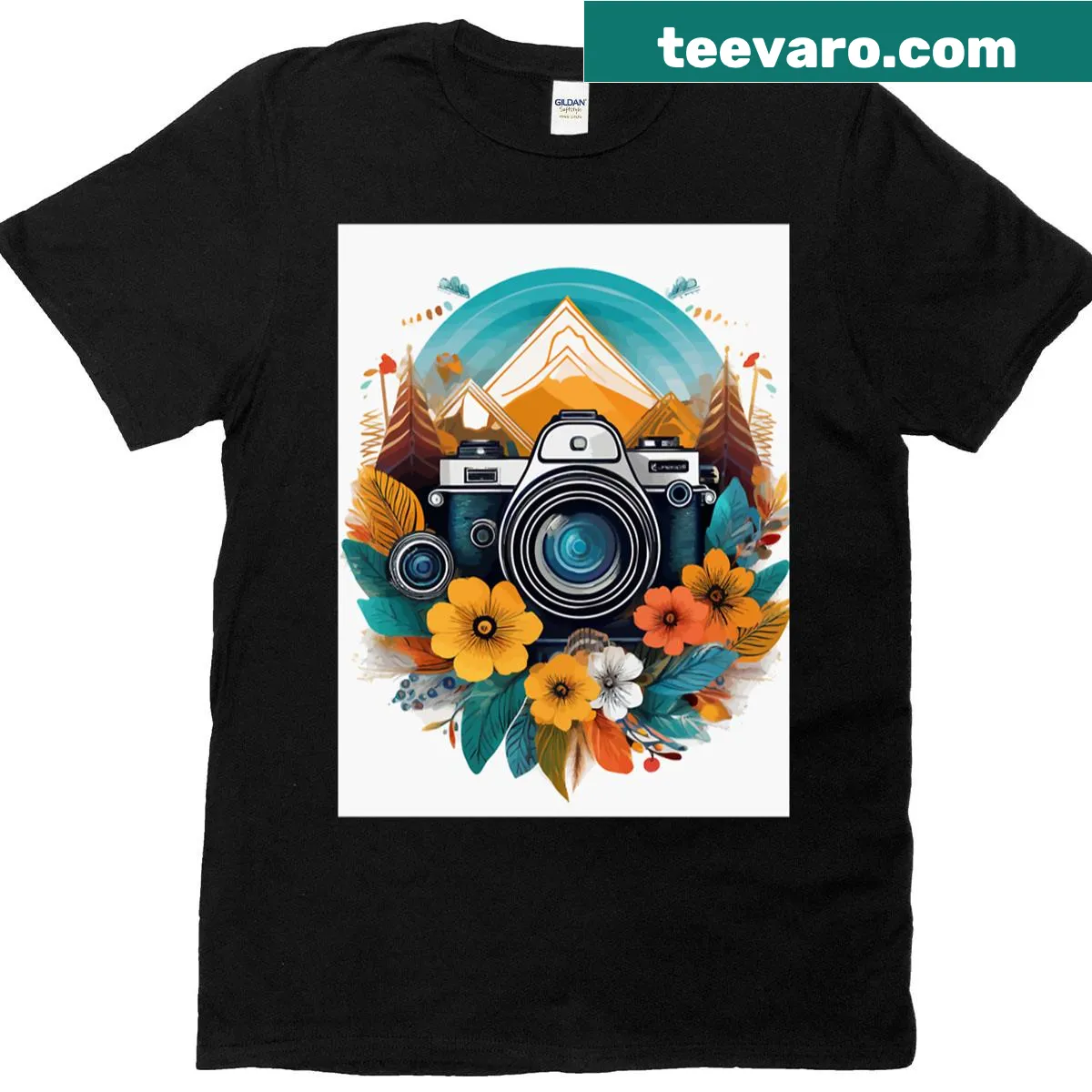 T-shirt with the phrase 'Capturing Moments Creating Memories' in a thoughtful design. — on a men's t-shirt