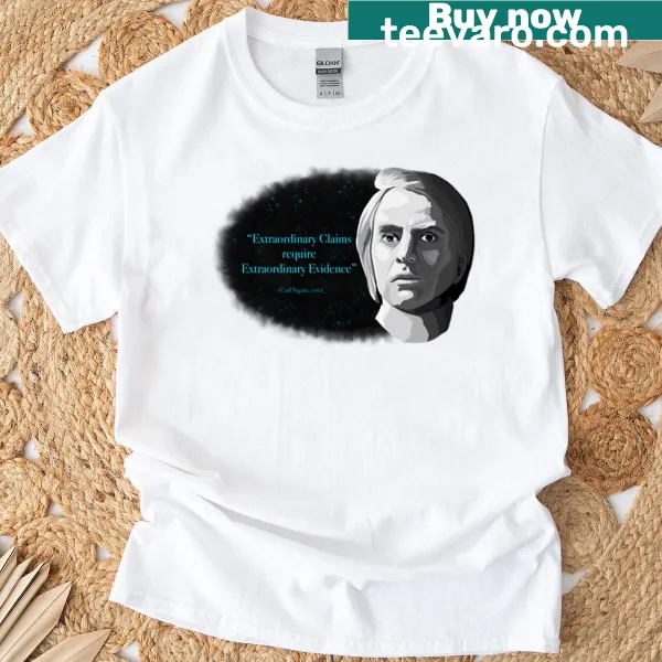 Inspirational typography design with Carl Sagan quote