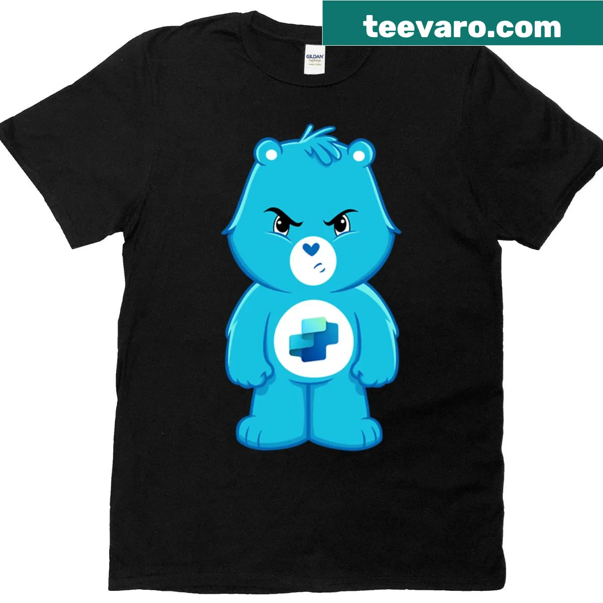 T-shirt featuring a bear graphic, suited for outdoor enthusiasts — on a men's t-shirt