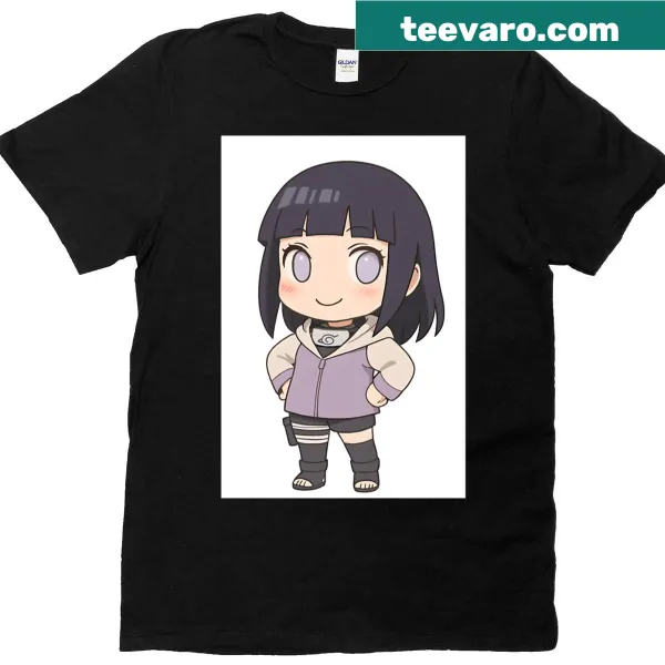 Chibi style T-shirt featuring Hinata Hyuuga from Naruto