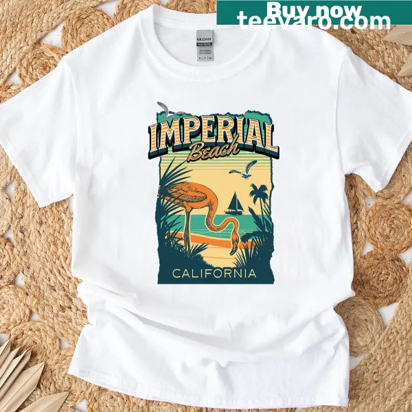 Illustrative graphic of Imperial Beach CA on a t-shirt