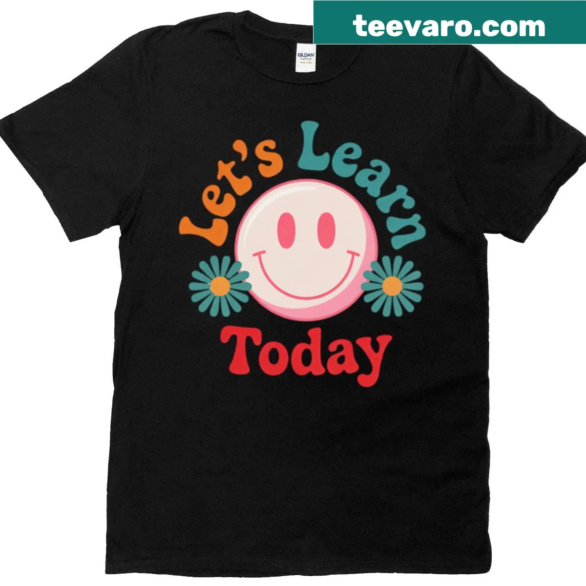 Motivational teacher quote t-shirt with clear typography — on a men's t-shirt