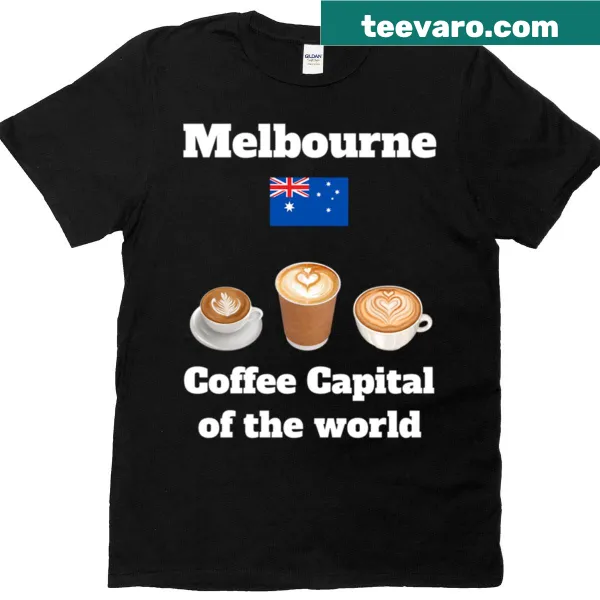 Melbourne souvenir t-shirt with Australian flag design