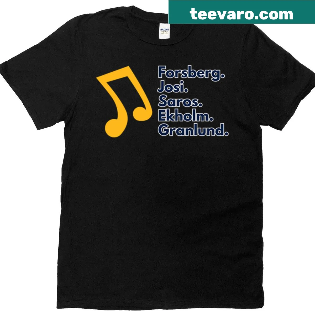 Nashville hockey t-shirt featuring Best Five 2025 text — on a men's t-shirt