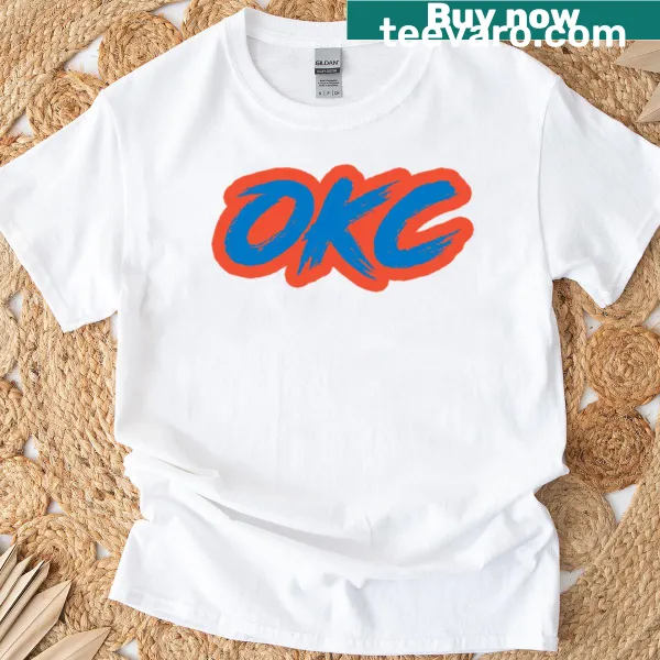 OKC Thunder T-shirt with bold lettering