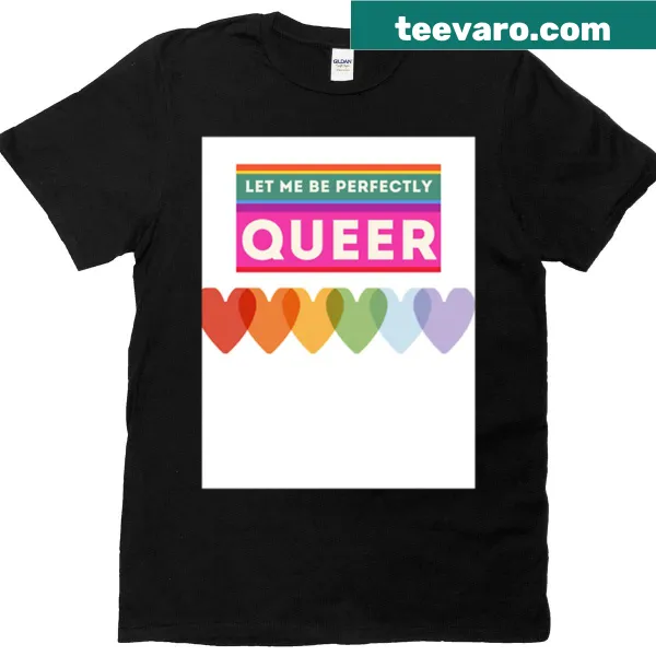 Queer Pride T-shirt with bold typography supporting LGBTQ+ rights