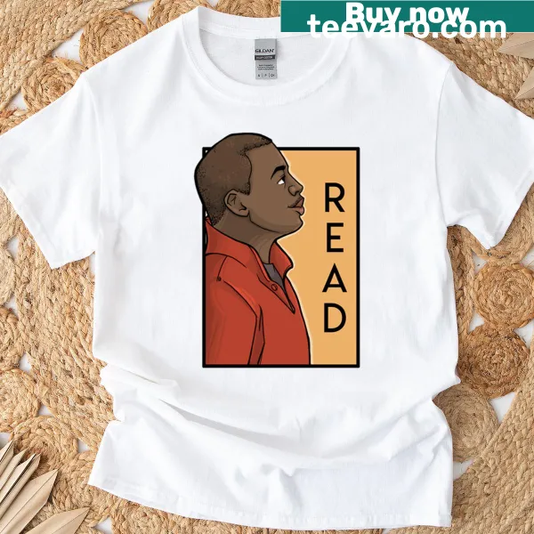 Bold typography design promoting the act of reading