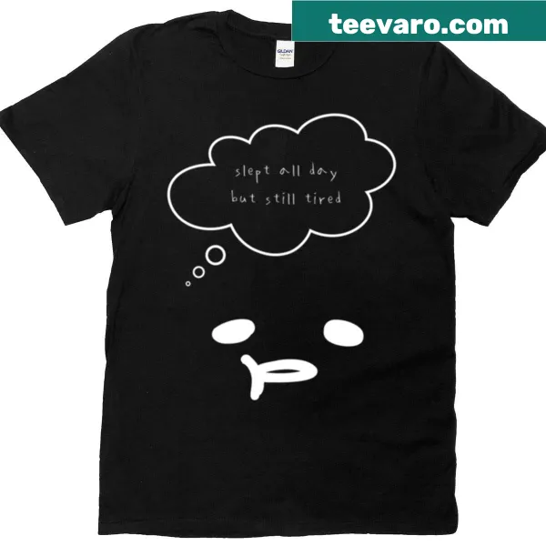 Cute sleepy face line art on a dark background for tired individuals