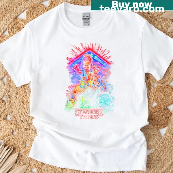 Graphic t-shirt inspired by Stranger Things series