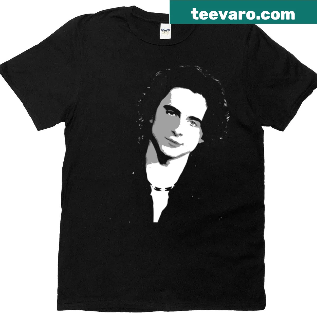 Portrait t-shirt featuring Timothée Chalamet — on a men's t-shirt
