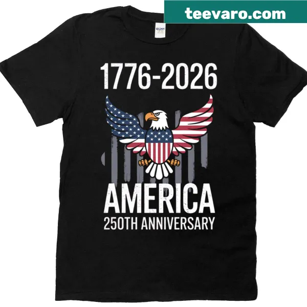 T-shirt celebrating the 250th anniversary of the USA's independence