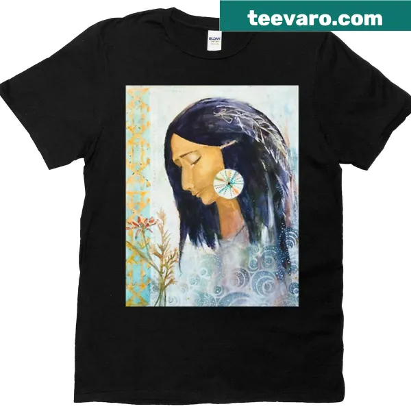 T-shirt with 'American Woman' text celebrating empowerment.