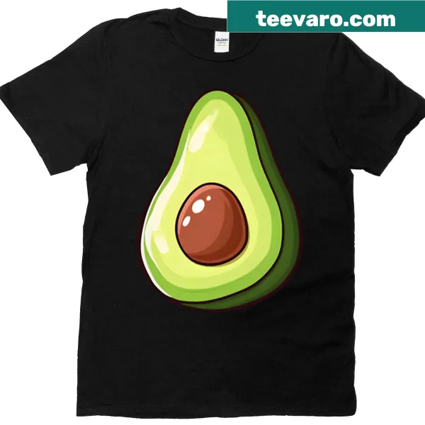 Fun avocado illustration on a T-shirt