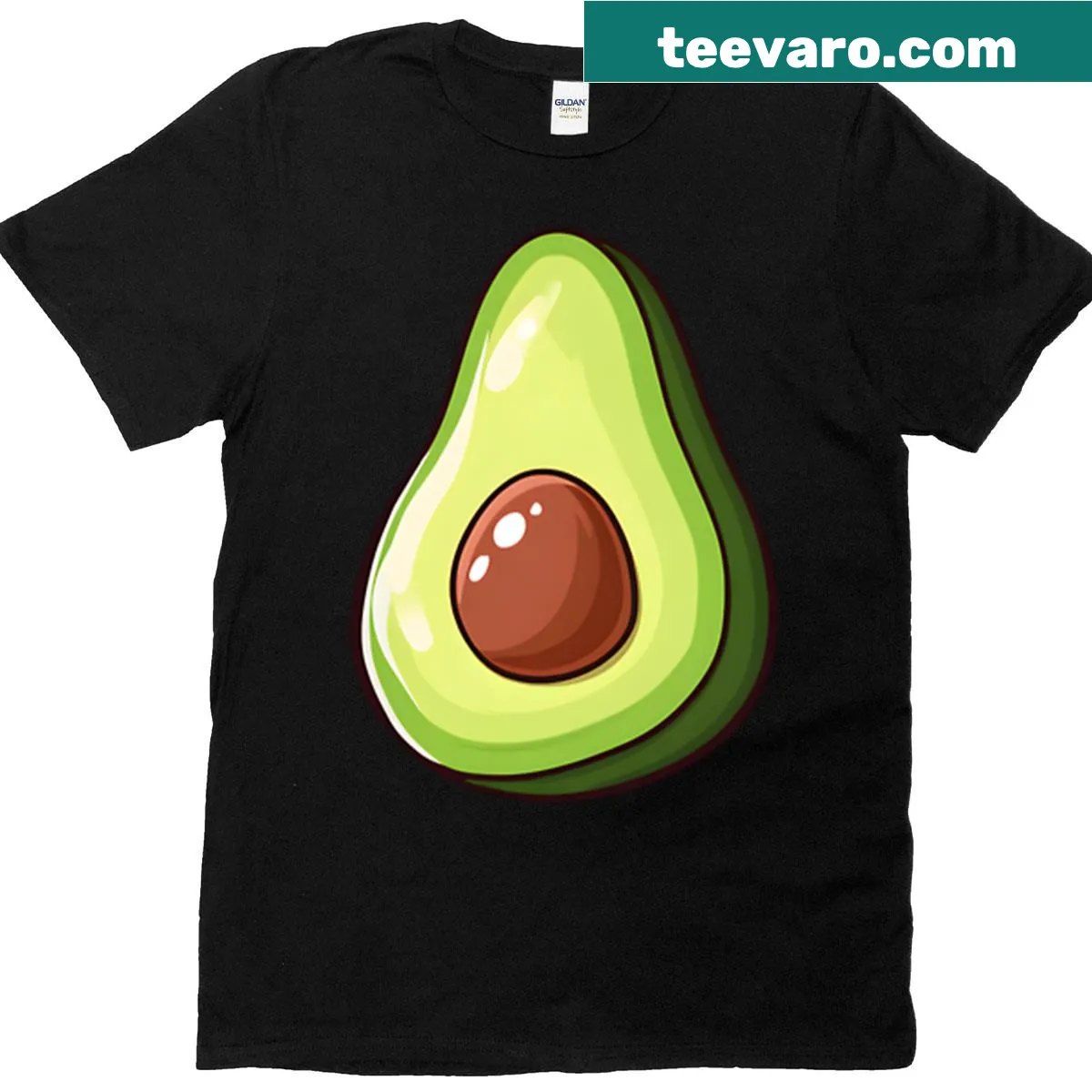 Fun avocado illustration on a T-shirt — on a men's t-shirt