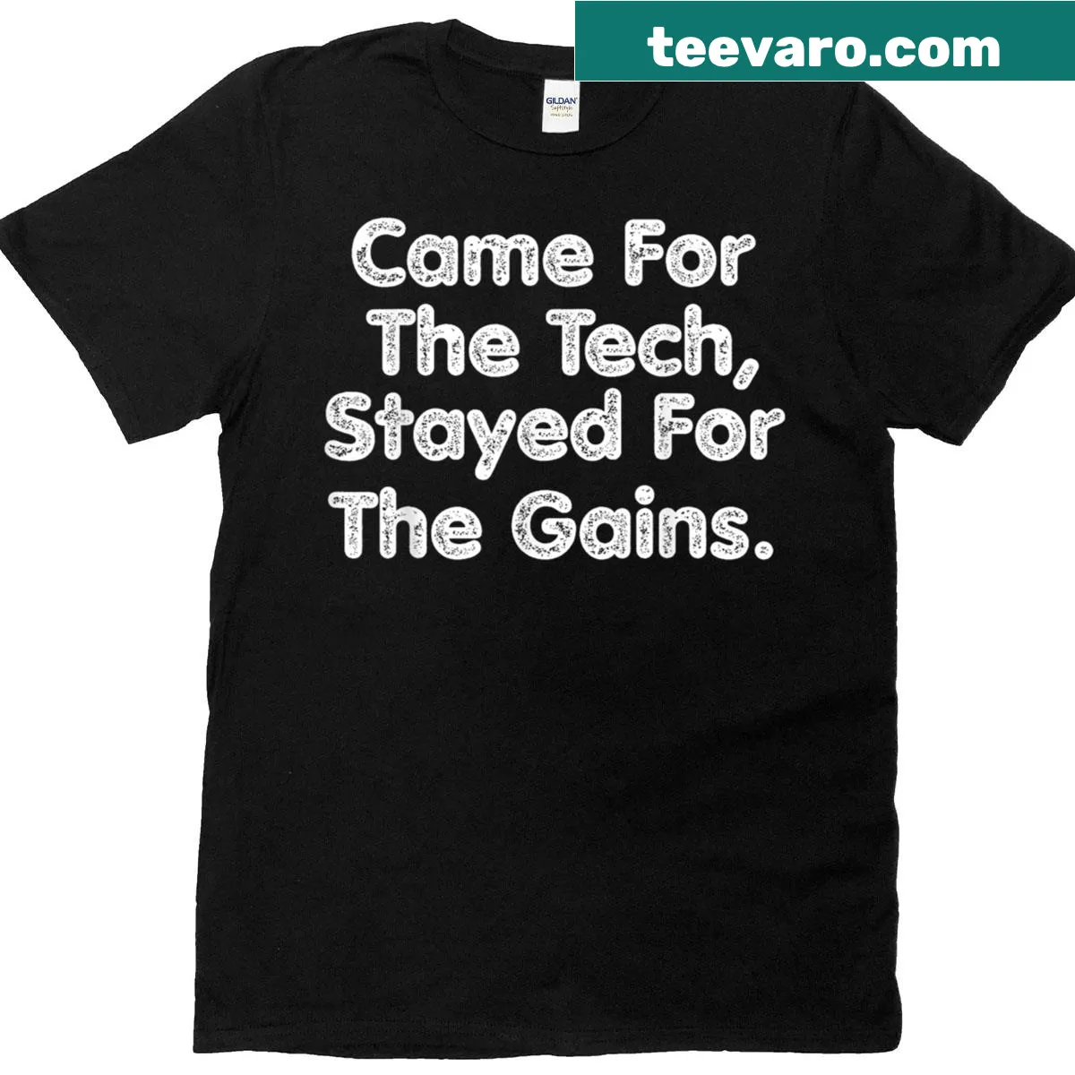 Inspirational fitness-themed t-shirt with motivational text — on a men's t-shirt