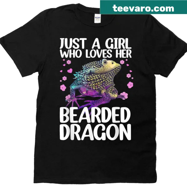 Artistic illustration of a bearded dragon on a t-shirt