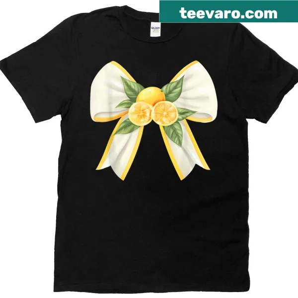 T-shirt with a cute lemon bow graphic design