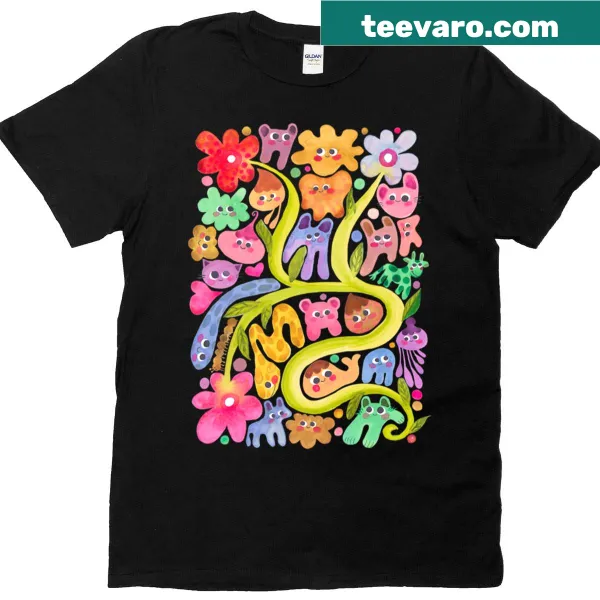 Charming T-shirt featuring cute animal illustrations