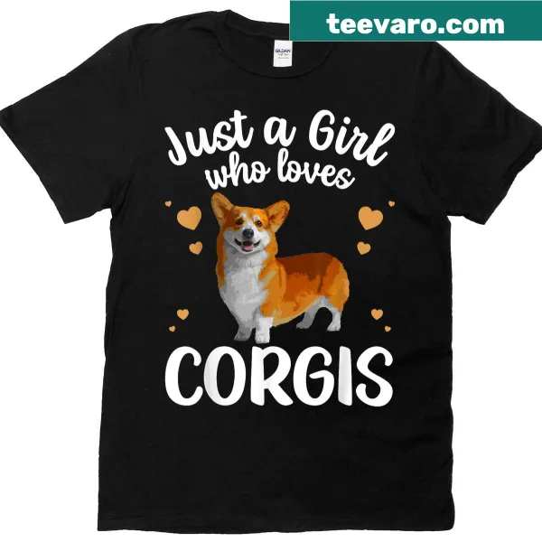 Illustration of a cute corgi on a t-shirt for dog lovers