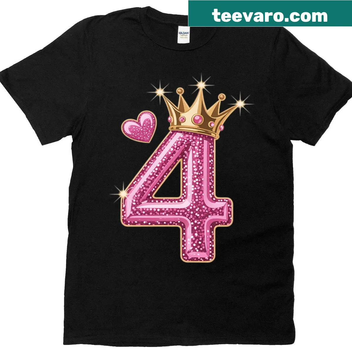 Cute princess birthday T-shirt for girls — on a men's t-shirt