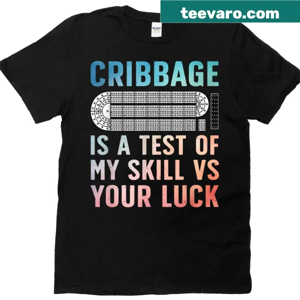 Humorous Cribbage-themed T-shirt for card game lovers