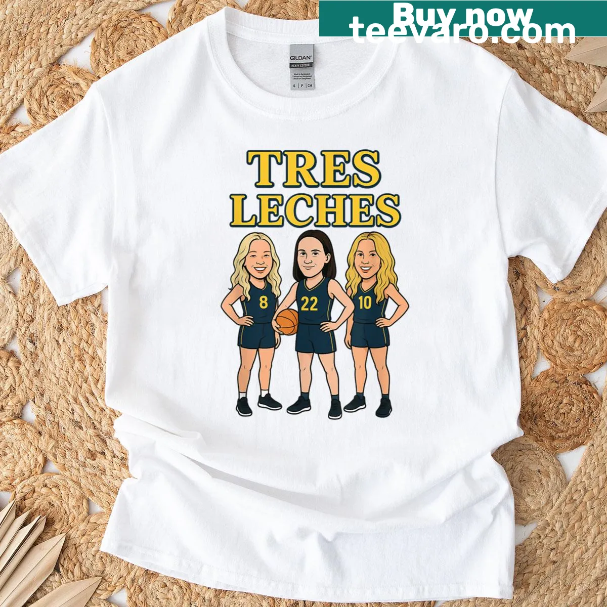 Funny Tres Leches T-shirt with a playful dessert graphic — on a men's t-shirt