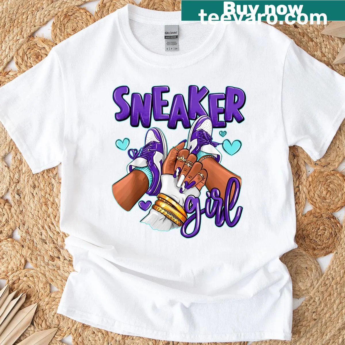T-shirt featuring an Afro Grape design for a playful look — on a men's t-shirt