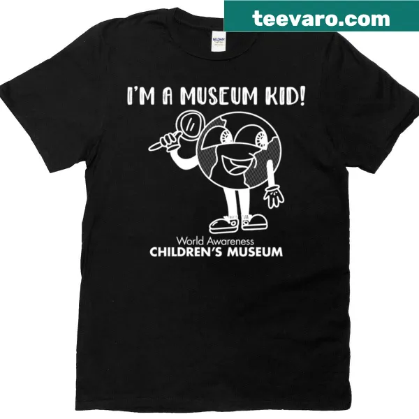 T-shirt for kids with the text 'I'm A Museum Kid'