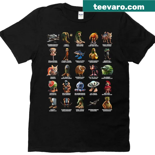 Kids t-shirt with playful 'Italian Brainrot' graphic